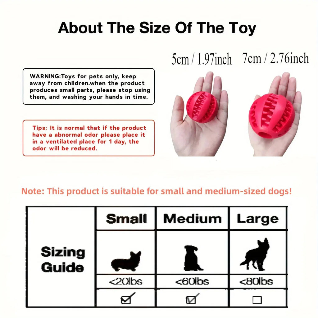 Dog Treat Dispensing Toy Ball