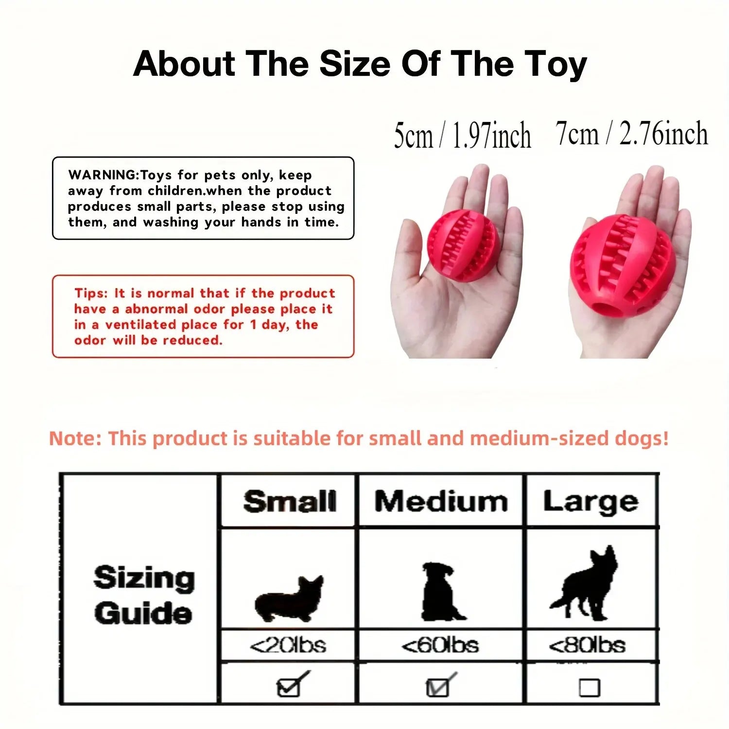 Dog Treat Dispensing Toy Ball