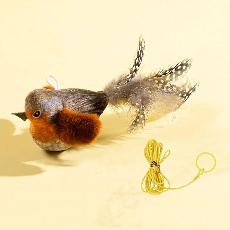 Interactive Bird Plush Cat Toy