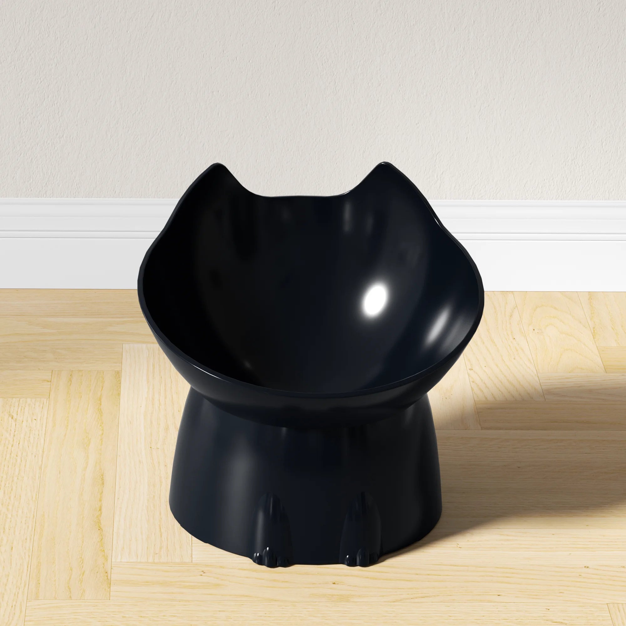 Whisker-Friendly Elevated Cat Bowl