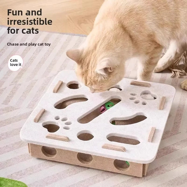 Felt Cat Puzzle Toy Box Main Image
