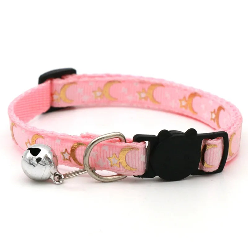Floral Pet Collar with Bell