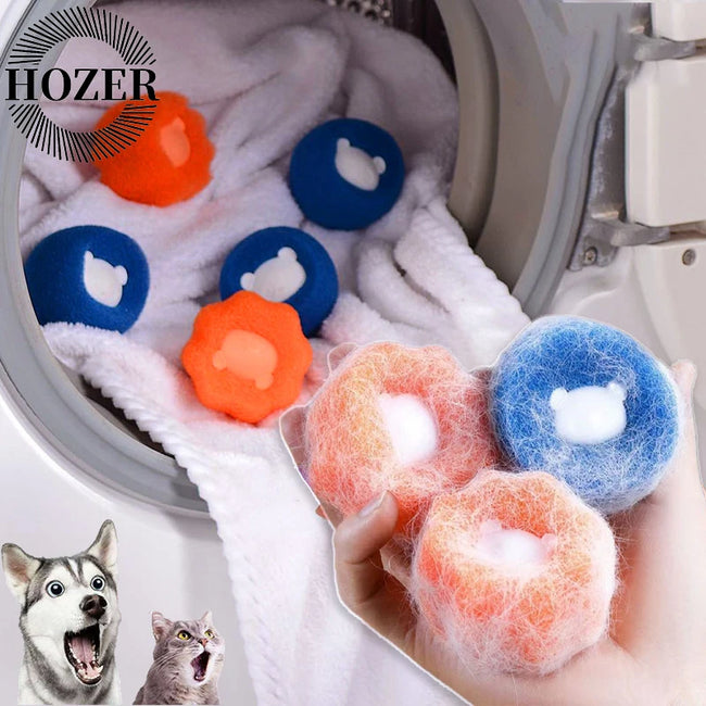 Reusable Pet Hair Laundry Balls Hover Image